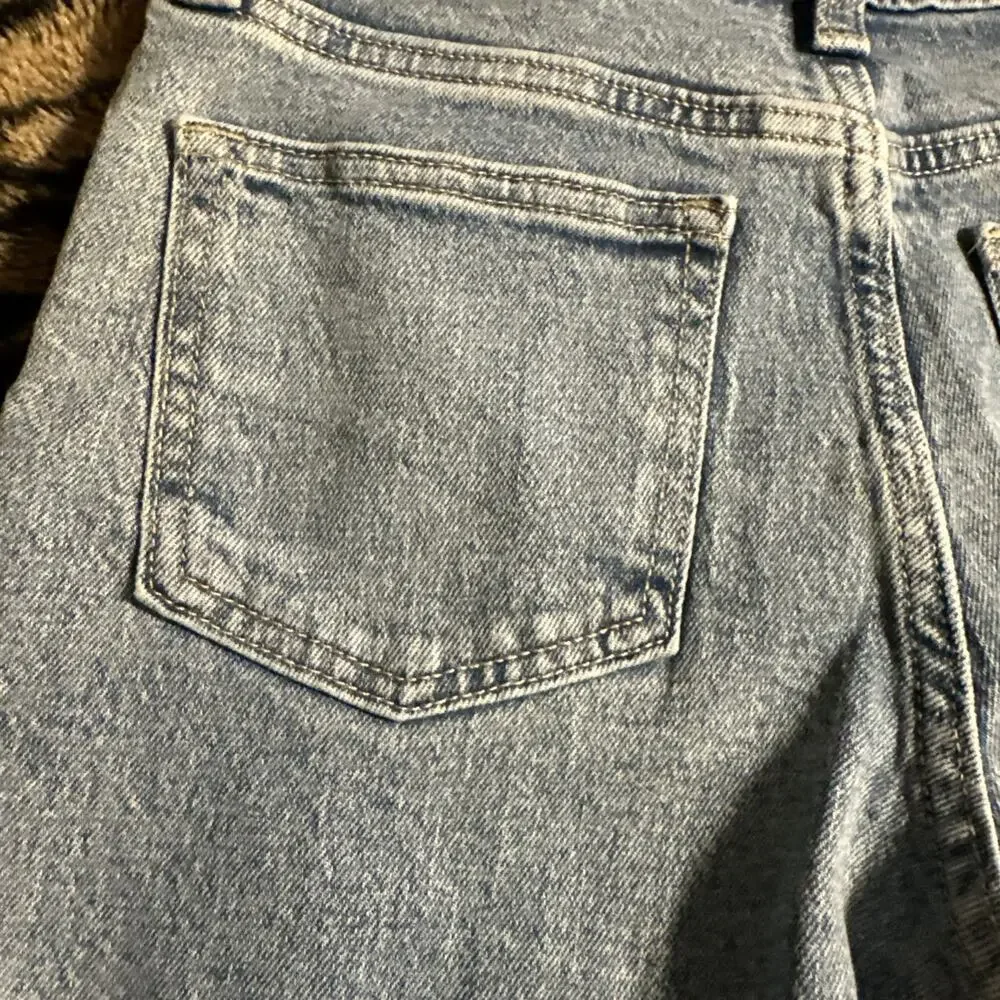 Girl’s Size 14 High Rise Flare Jeans Old Navy Butterfly Embroidered NWT School